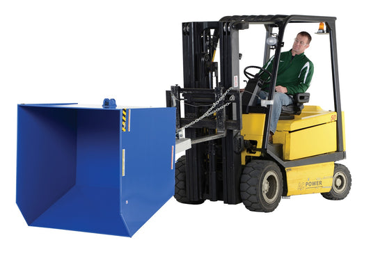 Low Profile Steel Self-Dumping Hopper